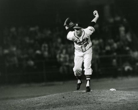 Del Crandall became future Atlanta Braves legend Warren Spahn’s personal catcher. (Photo by Mark Rucker/Transcendental Graphics, Getty Images)