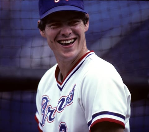 Former Atlanta Brave Dale Murphy comes in at number three on the list of the best outfielders in Atlanta Braves Franchise history. (Photo by Ronald C. Modra/Getty Images)