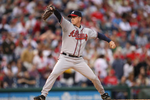 Atlanta Braves Tom Glavine: Leo Mazzone’s star pupil. (Photo by Drew Hallowell/Getty Images)