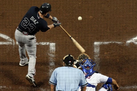 Matt Diaz #23 of the Atlanta Braves (Photo by Jim McIsaac/Getty Images)