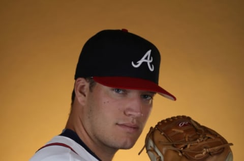 LAKE BUENA VISTA, FL – FEBRUARY 22: Adam McCreery #66 of the Atlanta Braves poses for a photo during photo days at Champion Stadium on February 22, 2018 in Lake Buena Vista, Florida (Photo by Rob Carr/Getty Images)