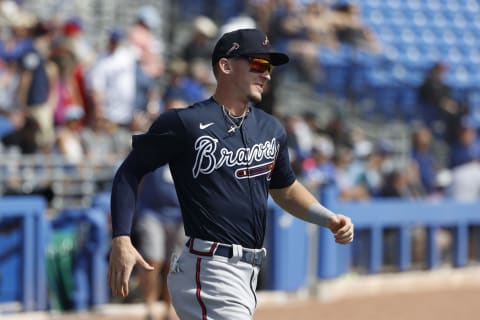 The Atlanta Braves optioned outfielder Drew Waters to AAA today as part of their first round of Spring Training cuts. (Photo by Joe Robbins/Getty Images)