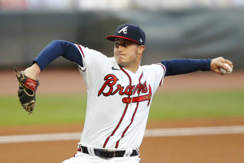 Tucker Davidson of the Atlanta Braves (Photo by Todd Kirkland/Getty Images)