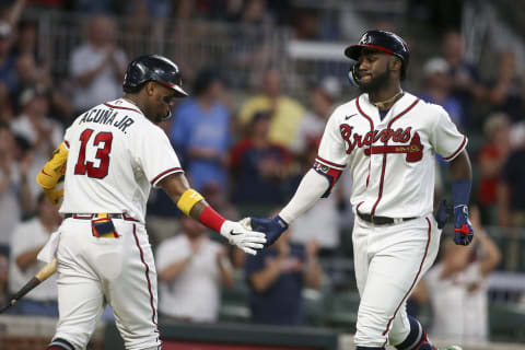 Michael Harris II #23 of the Atlanta Braves. (Photo by Brett Davis/Getty Images)