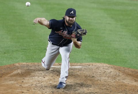 Bryse  Wilson #46 of the Atlanta Braves. (Photo by Jim McIsaac/Getty Images)