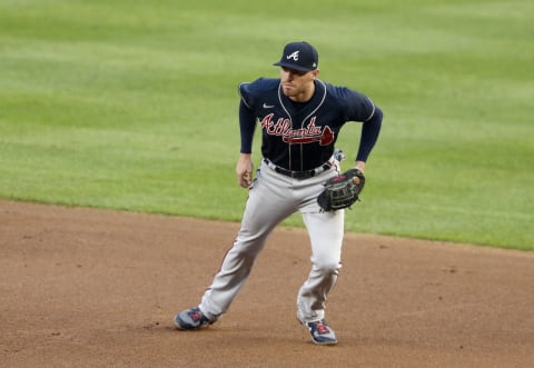 Freddie Freeman #5 of the Atlanta Braves. (Photo by Jim McIsaac/Getty Images)