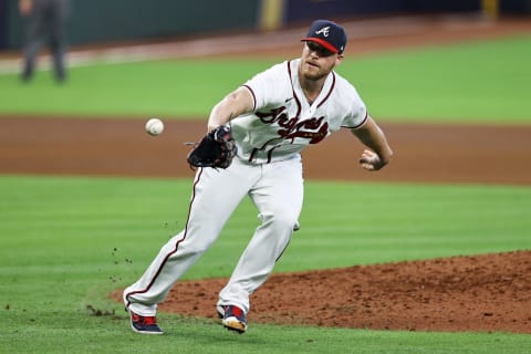 Atlanta Braves reliever Will Smith’s recent struggles create bullpen concerns for the team. (Photo by Elsa/Getty Images)