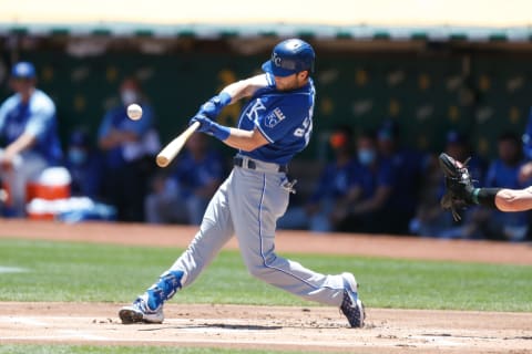 Andrew Benintendi #16 of the Kansas City Royals. (Photo by Lachlan Cunningham/Getty Images)