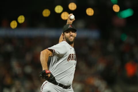 Madison Bumgarner #40 of the Arizona Diamondbacks. (Photo by Lachlan Cunningham/Getty Images)