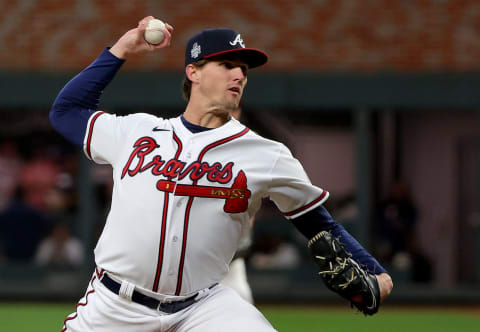 Kyle Wright #30 of the Atlanta Braves. (Photo by Kevin C. Cox/Getty Images)