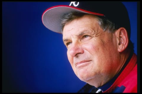 Manager Bobby Cox of the Atlanta Braves from 1997.