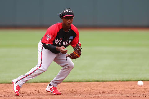 Ozzie Albies (Photo by Elsa/Getty Images)