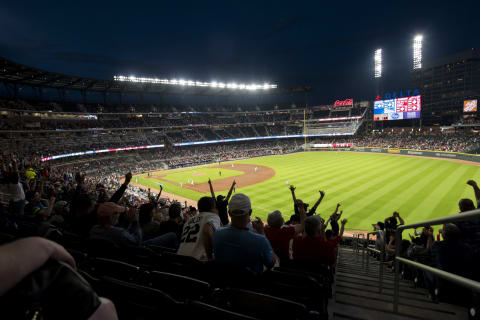 (Photo by Patrick Duffy/Beam Imagination/Atlanta Braves/Getty Images) *** Local Caption ***