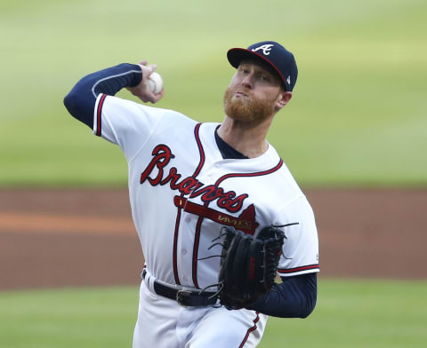 ATLANTA, GA – JUNE 12: Pitcher Mike Foltynewicz #26 of the Atlanta Braves throws a pitch in the first inning during the game against the New York Mets at SunTrust Park on June 12. He left that game with triceps tendonitis and today the Braves put him on the 10-day DL. (Photo by Mike Zarrilli/Getty Images)