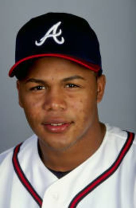 26 Feb 1999: Outfielder Andruw Jones #25 of the Atlanta Braves.