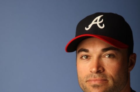 KISSIMMEE, FL – FEBRUARY 25: Mike Hampton #32 of the Atlanta Braves poses during Photo Day on February 25, 2008 at Disney’s Wide World of Sports in Kissimmee, Florida. (Photo by Elsa/Getty Images)