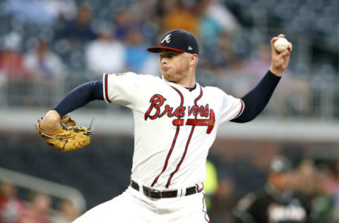 ATLANTA, GA – SEPTEMBER 07: Pitcher Sean Newcomb #51 of the Atlanta Braves throws a pitch in the first inning during the game against the Miami Marlins at SunTrust Park on September 7, 2017 in Atlanta, Georgia. (Photo by Mike Zarrilli/Getty Images)