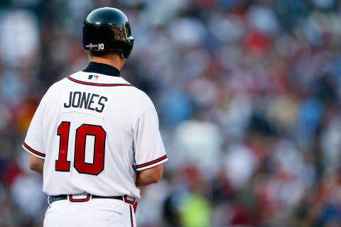 ATLANTA, GA – OCTOBER 05: Chipper  Jones