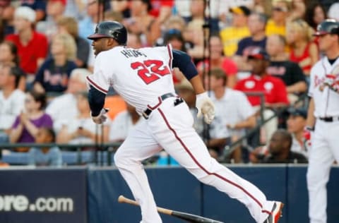 ATLANTA – JUNE 19: Jason Heyward #22 of the Atlanta Braves against the Kansas City Royals at Turner Field on June 19, 2010 in Atlanta, Georgia. (Photo by Kevin C. Cox/Getty Images)