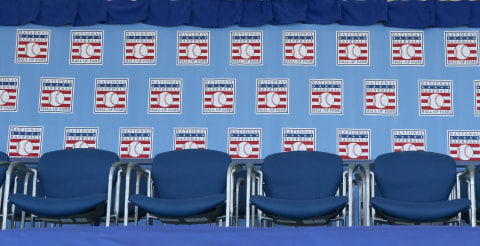 COOPERSTOWN, NY – JULY 29: Seats are seen at Clark Sports Center during the Baseball Hall of Fame induction ceremony on July 29, 2018, in Cooperstown, New York. (Photo by Jim McIsaac/Getty Images)