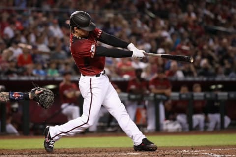 The Atlanta Braves added catching depth today, acquiring John Ryan Murphy from the Arizona Diamondbacks.  (Photo by Christian Petersen/Getty Images)