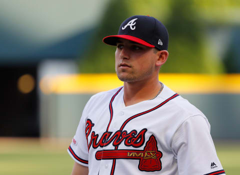 Austin Riley #27 of the Atlanta Braves. (Photo by Kevin C. Cox/Getty Images)