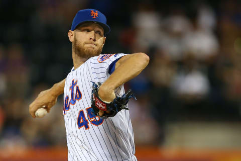 NEW YORK, NY – SEPTEMBER 15: Pitcher Zack Wheeler #45 of the New York Mets delivers a pitch against the Los Angeles Dodgers during the first inning of a game at Citi Field on September 15, 2019 in New York City. (Photo by Rich Schultz/Getty Images)