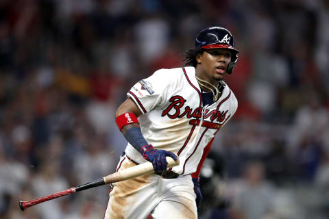 Ronald Acuna Jr.  (Photo by Todd Kirkland/Getty Images)