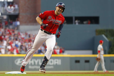 Adam Duvall #23 of the Atlanta Braves. (Photo by Kevin C. Cox/Getty Images)