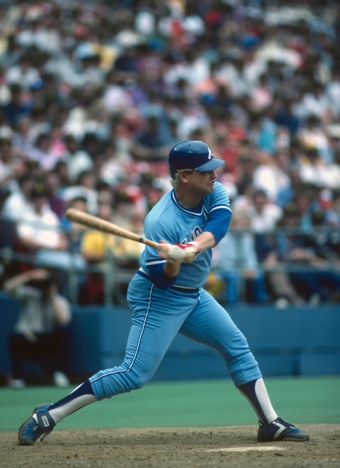 Atlanta Braves third baseman Bob Horner checks in at number four. (Photo by George Gojkovich/Getty Images)