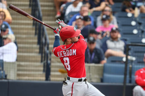 Carter Kieboom #8 of the Washington Nationals. (Photo by John Capella/Sports Imagery/Getty Images)