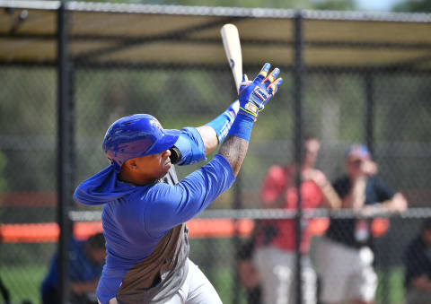 Yoenis Cespedes #52 of the New York Mets. (Photo by Mark Brown/Getty Images)