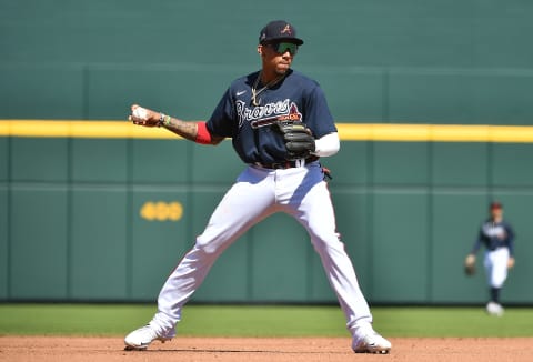 Johan  Camargo #17 of the Atlanta Braves. (Photo by Mark Brown/Getty Images)