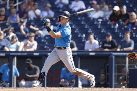 Corey Dickerson #23 of the Miami Marlins. (Photo by Joe Robbins/Getty Images)