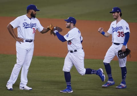 LOS ANGELES, CA – SEPTEMBER 13: Kenley Jansen #74 of the Los Angeles Dodgers (Photo by John McCoy/Getty Images)