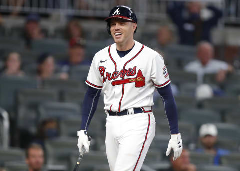 Freddie Freeman stacks up well with other Hall of Famers statistically (Photo by Todd Kirkland/Getty Images)