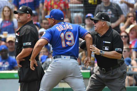 Luis Rojas #19 of the New York Mets. (Photo by Justin Berl/Getty Images)