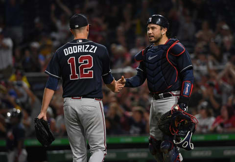 Atlanta Braves pitcher Jake Odorizzi’s contract makes him expensive, no matter what happens. (Photo by Justin Berl/Getty Images)