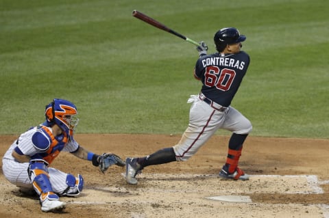 William Contreras of the Atlanta Braves vs the New York Mets in 2020 (Photo by Jim McIsaac/Getty Images)