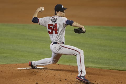 Max Fried #54 of the Atlanta Braves. (Photo by Michael Reaves/Getty Images)