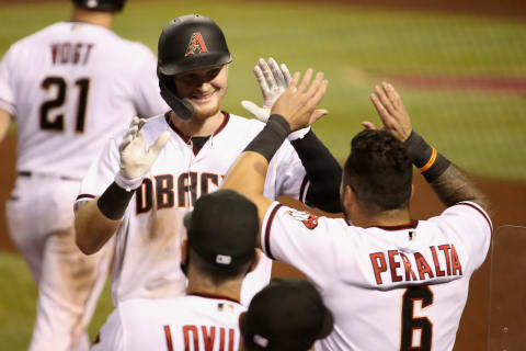 PHOENIX, ARIZONA – SEPTEMBER 25: Pavin Smith #26 of the Arizona Diamondbacks (Photo by Christian Petersen/Getty Images)