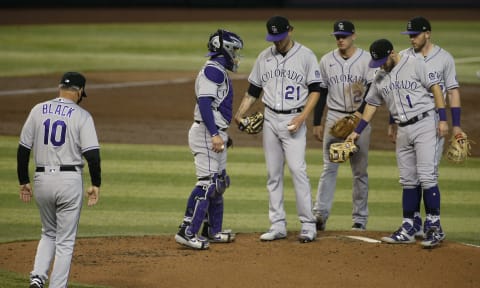 PHOENIX, ARIZONA – SEPTEMBER 27: Starting pitcher Kyle Freeland #21 of the Colorado Rockies (Photo by Ralph Freso/Getty Images)