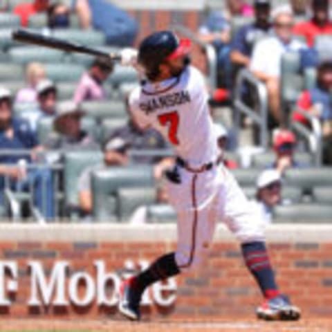 Dansby Swanson #7 of the Atlanta Braves. (Photo by Kevin C. Cox/Getty Images)