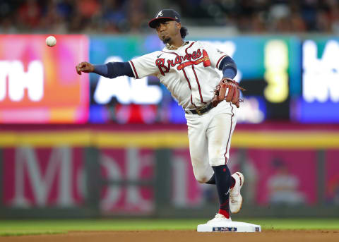Second Baseman Ozzie Albies of the Atlanta Braves (Photo by Todd Kirkland/Getty Images)