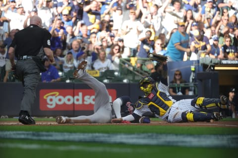 Jorge Soler #12 of the Atlanta Braves. (Photo by Stacy Revere/Getty Images)