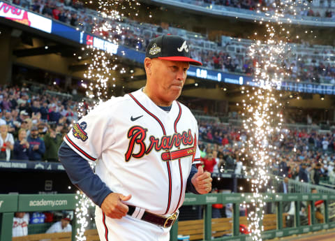 Atlanta Braves Manager Brian Snitker ranks fourth on the list of the franchise’s best managers. (Photo by Kevin C. Cox/Getty Images)