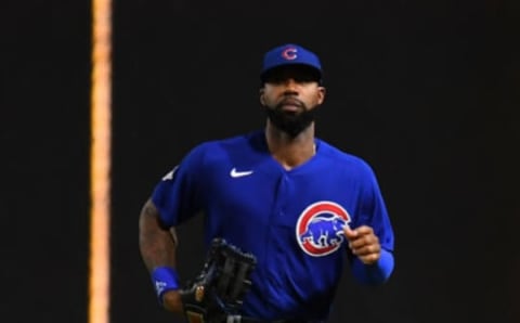 PITTSBURGH, PA – JUNE 22: Jason Heyward #22 of the Chicago Cubs walks to the dugout during the game against the Pittsburgh Pirates at PNC Park on June 22, 2022, in Pittsburgh, Pennsylvania. (Photo by Joe Sargent/Getty Images)