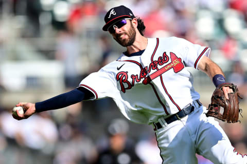 Dansby Swanson #7 of the Atlanta Braves  (Photo by Adam Hagy/Getty Images)