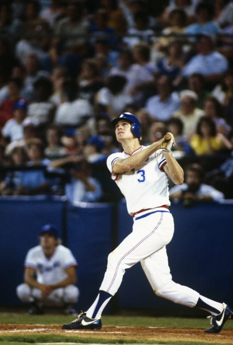 Atlanta Braves Rookie Dale Murphy gave notice in 1978 that his bat was special. (Photo by Focus on Sport/Getty Images)