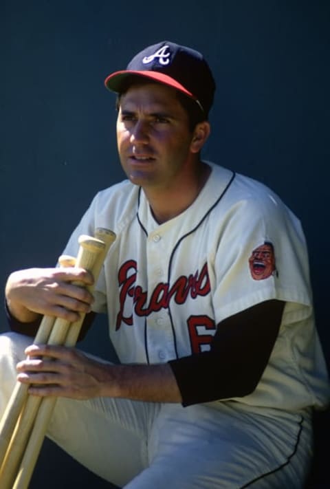 UNSPECIFIED – CIRCA 1967: Clete Boyer #6 of the Atlanta Braves poses for this portrait before a spring training Major League Baseball game circa 1967. Boyer played for the Braves from 1967-71. (Photo by Focus on Sport/Getty Images)